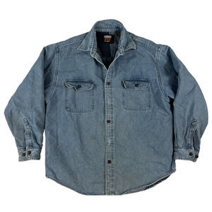 Timberland Pro Series Men Denim Fleece Jean Jacket Size‎ Large